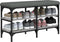 vidaXL - Schoenenbankje - 82x32x47 - cm - bewerkt - hout - grijs - sonoma - eikenkleur