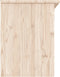 vidaXL - schoenenbankje - ALTA - 100x35x45 - cm - massief - grenenhout