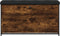 vidaXL - Schoenenbankje - met - klaplade - 102x32x56 - cm - gerookt - eikenkleurig
