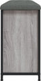 vidaXL - Schoenenbankje - met - klaplade - 102x32x56 - cm - grijs - sonoma - eiken