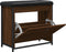 vidaXL - Schoenenbankje - met - klaplade - 62x32x56 - cm - bruin - eikenkleur