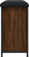 vidaXL - Schoenenbankje - met - klaplade - 62x32x56 - cm - bruin - eikenkleur