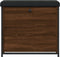 vidaXL - Schoenenbankje - met - klaplade - 62x32x56 - cm - bruin - eikenkleur