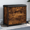 vidaXL - Schoenenbankje - met - klaplade - 62x32x56 - cm - gerookt - eikenkleurig