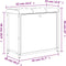 vidaXL - Schoenenbankje - met - klaplade - 62x32x56 - cm - gerookt - eikenkleurig