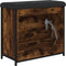 vidaXL - Schoenenbankje - met - klaplade - 62x32x56 - cm - gerookt - eikenkleurig
