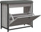 vidaXL - Schoenenbankje - met - klaplade - 62x32x56 - cm - grijs - sonoma - eikenkleur