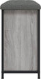 vidaXL - Schoenenbankje - met - klaplade - 62x32x56 - cm - grijs - sonoma - eikenkleur