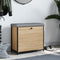 vidaXL - Schoenenbankje - met - klaplade - 62x32x56 - cm - sonoma - eikenkleurig
