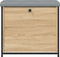 vidaXL - Schoenenbankje - met - klaplade - 62x32x56 - cm - sonoma - eikenkleurig