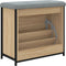 vidaXL - Schoenenbankje - met - klaplade - 62x32x56 - cm - sonoma - eikenkleurig
