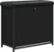 vidaXL - Schoenenbankje - met - klaplade - 62x32x56 - cm - zwart