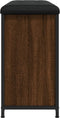 vidaXL - Schoenenbankje - met - klaplade - 82x32x56 - cm - bruin - eikenkleur