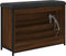 vidaXL - Schoenenbankje - met - klaplade - 82x32x56 - cm - bruin - eikenkleur