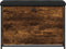 vidaXL - Schoenenbankje - met - klaplade - 82x32x56 - cm - gerookt - eikenkleurig