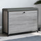 vidaXL - Schoenenbankje - met - klaplade - 82x32x56 - cm - grijs - sonoma - eikenkleur