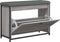vidaXL - Schoenenbankje - met - klaplade - 82x32x56 - cm - grijs - sonoma - eikenkleur