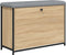 vidaXL - Schoenenbankje - met - klaplade - 82x32x56 - cm - sonoma - eikenkleurig
