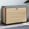 vidaXL - Schoenenbankje - met - klaplade - 82x32x56 - cm - sonoma - eikenkleurig