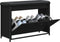 vidaXL - Schoenenbankje - met - klaplade - 82x32x56 - cm - zwart