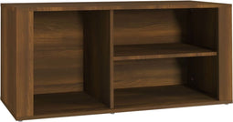 vidaXL - Schoenenkast - 100x35x45 - cm - bewerkt - hout - bruin - eikenkleur