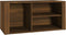 vidaXL - Schoenenkast - 100x35x45 - cm - bewerkt - hout - bruin - eikenkleur