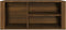 vidaXL - Schoenenkast - 100x35x45 - cm - bewerkt - hout - bruin - eikenkleur