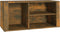 vidaXL - Schoenenkast - 100x35x45 - cm - bewerkt - hout - gerookt - eikenkleurig
