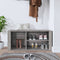 vidaXL - Schoenenkast - 100x35x45 - cm - bewerkt - hout - grijs - sonoma