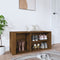 vidaXL - Schoenenkast - 100x35x45 - cm - bewerkt - hout - hoogglans - wit