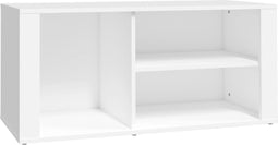 vidaXL - Schoenenkast - 100x35x45 - cm - bewerkt - hout - wit