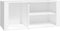 vidaXL - Schoenenkast - 100x35x45 - cm - bewerkt - hout - wit