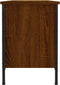 vidaXL - Schoenenkast - 100x35x50 - cm - bewerkt - hout - bruin - eikenkleur