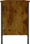 vidaXL - Schoenenkast - 100x35x50 - cm - bewerkt - hout - gerookt - eikenkleurig