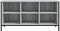vidaXL - Schoenenkast - 100x35x50 - cm - bewerkt - hout - grijs - sonoma - eikenkleur