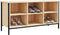 vidaXL - Schoenenkast - 100x35x50 - cm - bewerkt - hout - sonoma - eikenkleurig