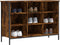 vidaXL - Schoenenkast - 100x35x70 - cm - bewerkt - hout - gerookt - eikenkleurig