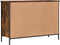 vidaXL - Schoenenkast - 100x35x70 - cm - bewerkt - hout - gerookt - eikenkleurig