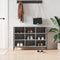 vidaXL - Schoenenkast - 100x35x70 - cm - bewerkt - hout - grijs - sonoma - eikenkleur