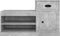 vidaXL - Schoenenkast - 100x42x60 - cm - bewerkt - hout - betongrijs