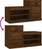 vidaXL - Schoenenkast - 100x42x60 - cm - bewerkt - hout - bruin - eikenkleur