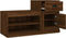vidaXL - Schoenenkast - 100x42x60 - cm - bewerkt - hout - bruin - eikenkleur