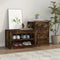 vidaXL - Schoenenkast - 100x42x60 - cm - bewerkt - hout - gerookt - eikenkleurig