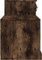 vidaXL - Schoenenkast - 100x42x60 - cm - bewerkt - hout - gerookt - eikenkleurig