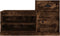 vidaXL - Schoenenkast - 100x42x60 - cm - bewerkt - hout - gerookt - eikenkleurig