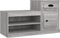 vidaXL - Schoenenkast - 100x42x60 - cm - bewerkt - hout - grijs - sonoma - eikenkleur