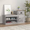 vidaXL - Schoenenkast - 100x42x60 - cm - bewerkt - hout - grijs - sonoma - eikenkleur