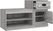 vidaXL - Schoenenkast - 100x42x60 - cm - bewerkt - hout - grijs - sonoma - eikenkleur