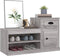 vidaXL - Schoenenkast - 100x42x60 - cm - bewerkt - hout - grijs - sonoma - eikenkleur
