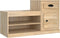 vidaXL - Schoenenkast - 100x42x60 - cm - bewerkt - hout - sonoma - eikenkleurig